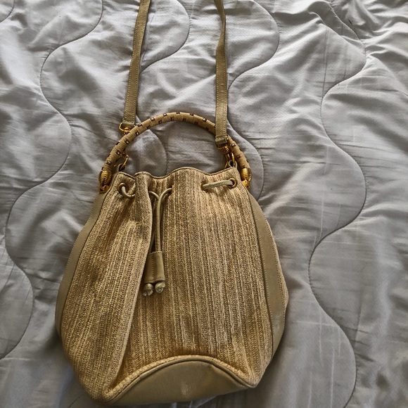 Golden hand/cross body bag - Picture 3 of 3